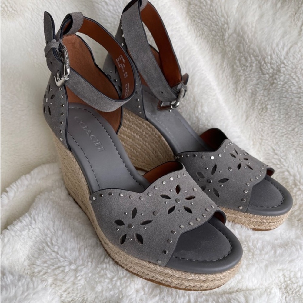 COACH Kelsi Suede wedges - Picture 3 of 7